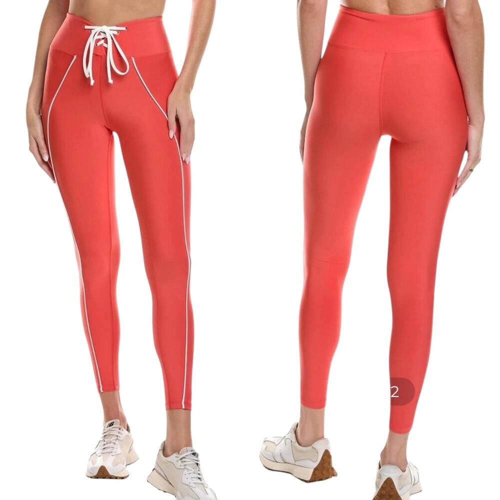 NWT Year Of Ours x Revolve Rumble Field Leggings Orange White Football Style SM
